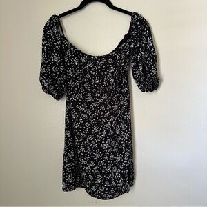 Abercrombie Black Floral Mini Dress